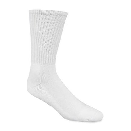 3PK XL WHT Crew Sock